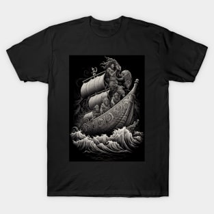 Viking Longboat 03 T-Shirt